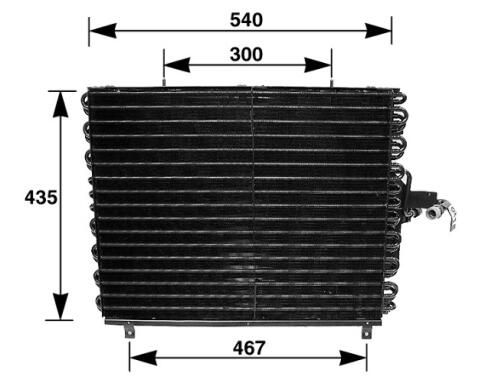 Mercedes A/C Condenser 1248301670 - Behr 351035771